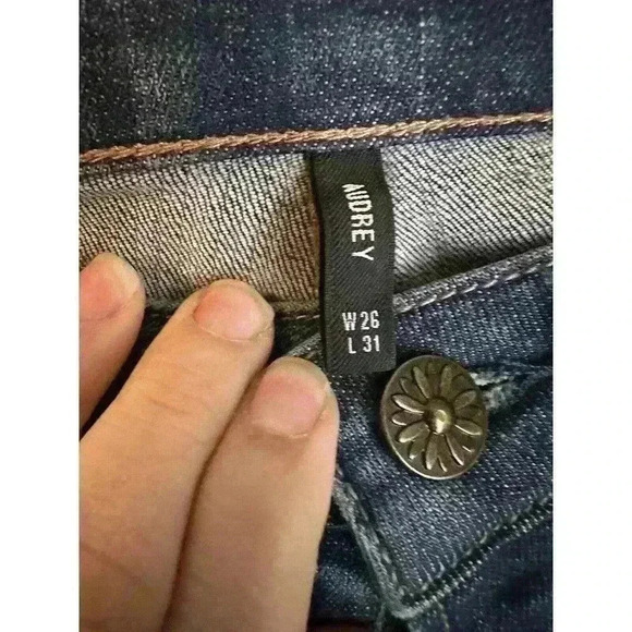 Driftwood Jeans Womens 26x31 Audrey Slim Straight Stretch Blue - Picture 6 of 6